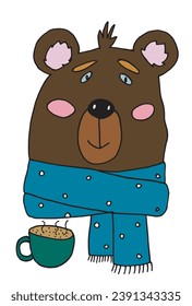 Outline illustration vector image of a Christmas teddy.
Hand drawn artwork of a xmas teddy bear.
Simple cute original logo.
Hand drawn vector illustration for posters, cards, t-shirts.