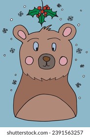 Outline illustration vector image of a Christmas teddy.
Hand drawn artwork of a xmas teddy bear.
Simple cute original logo.
Hand drawn vector illustration for posters, cards, t-shirts.