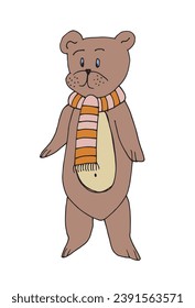 Outline illustration vector image of a Christmas teddy.
Hand drawn artwork of a xmas teddy bear.
Simple cute original logo.
Hand drawn vector illustration for posters, cards, t-shirts.