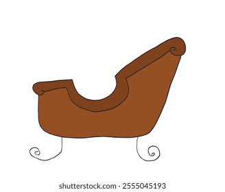 Outline illustration vector image of a Christmas sleigh.
Hand drawn artwork of a Christmas sleigh.
Simple cute original logo.
Hand drawn vector illustration for posters.