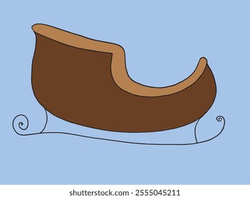 Outline illustration vector image of a Christmas sleigh.
Hand drawn artwork of a Christmas sleigh.
Simple cute original logo.
Hand drawn vector illustration for posters.