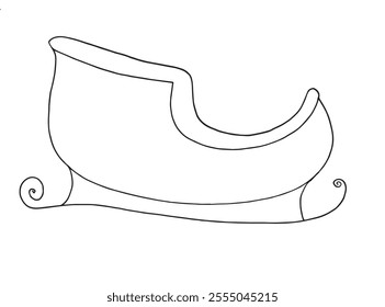 Outline illustration vector image of a Christmas sleigh.
Hand drawn artwork of a Christmas sleigh.
Simple cute original logo.
Hand drawn vector illustration for posters.