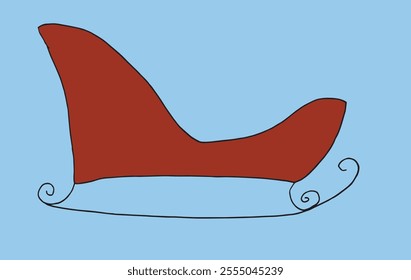 Outline illustration vector image of a Christmas sleigh.
Hand drawn artwork of a Christmas sleigh.
Simple cute original logo.
Hand drawn vector illustration for posters.