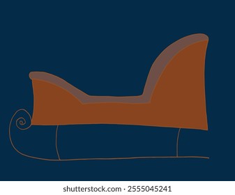 Outline illustration vector image of a Christmas sleigh.
Hand drawn artwork of a Christmas sleigh.
Simple cute original logo.
Hand drawn vector illustration for posters.