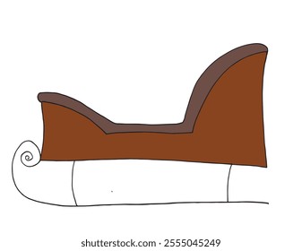 Outline illustration vector image of a Christmas sleigh.
Hand drawn artwork of a Christmas sleigh.
Simple cute original logo.
Hand drawn vector illustration for posters.