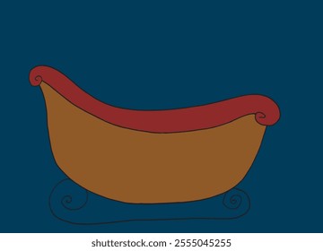 Outline illustration vector image of a Christmas sleigh.
Hand drawn artwork of a Christmas sleigh.
Simple cute original logo.
Hand drawn vector illustration for posters.