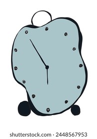 Outline illustration vector image of a clock.
Hand drawn artwork of a bowl of a clock.
Simple cute original logo.
Hand drawn vector illustration for posters.