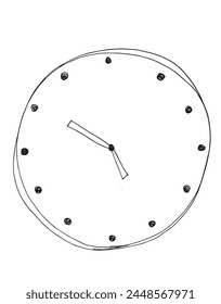 Outline illustration vector image of a clock.
Hand drawn artwork of a bowl of a clock.
Simple cute original logo.
Hand drawn vector illustration for posters.