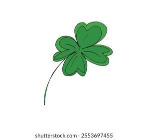 Outline illustration vector image of a clover.
Hand drawn artwork of a clover.
Simple cute original logo.
Hand drawn vector illustration for posters.