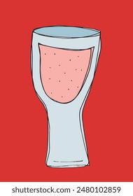 Outline illustration vector image of a cocktail glass.
Hand drawn artwork of a wine glass.
Simple cute original logo.
Hand drawn vector illustration for posters.