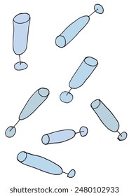 Outline illustration vector image of a cocktail glass.
Hand drawn artwork of a wine glass.
Simple cute original logo.
Hand drawn vector illustration for posters.