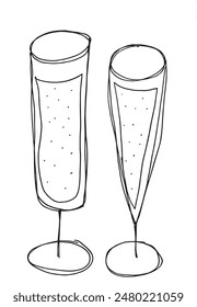 Outline illustration vector image of a cocktail glass.
Hand drawn artwork of a wine glass.
Simple cute original logo.
Hand drawn vector illustration for posters.