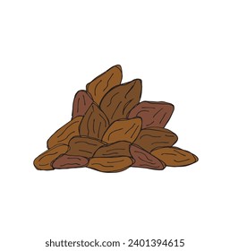 Ilustración de esquema de imagen vectorial del frijol de cacao.
Obra de arte a mano de un cuento de hadas de cocoteros.
Simple y lindo logo original.
Ilustración vectorial dibujada a mano para afiches, tarjetas, camisetas.