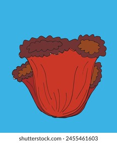 Ilustración de contorno Imagen de Vector de un coral.
Obra de arte dibujada a mano de un coral.
Simple lindo logotipo original.
Ilustración vectorial dibujada a mano para carteles.