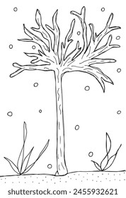 Outline illustration vector image of a coral.
Hand drawn artwork of a coral.
Simple cute original logo.
Hand drawn vector illustration for posters.
