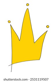 Esquema ilustración Vector Imagen de una corona.
Dibujado a mano obra de arte de una corona.
Logo original lindo simple.
Ilustración vectorial dibujada a mano para carteles.