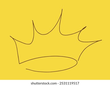 Esquema ilustración Vector Imagen de una corona.
Dibujado a mano obra de arte de una corona.
Logo original lindo simple.
Ilustración vectorial dibujada a mano para carteles.