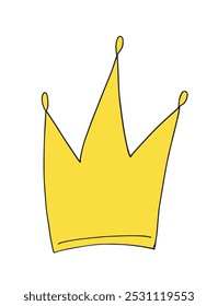 Esquema ilustración Vector Imagen de una corona.
Dibujado a mano obra de arte de una corona.
Logo original lindo simple.
Ilustración vectorial dibujada a mano para carteles.