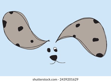 Outline illustration vector image of dalmatian dog.
Hand drawn artwork of a dalmatian dog logo.
Simple cute original logo.
Hand drawn vector illustration for posters.