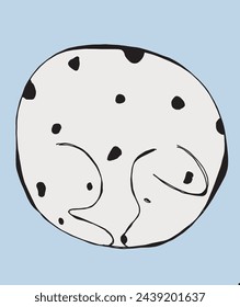 Ilustración de contorno de imagen vectorial de perro dálmata.
Dibujo a mano del logo de un perro dálmata.
Simple lindo logotipo original.
Dibujado a mano ilustración vectorial para carteles.