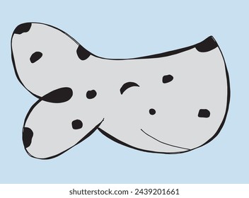Outline illustration vector image of dalmatian dog.
Hand drawn artwork of a dalmatian dog logo.
Simple cute original logo.
Hand drawn vector illustration for posters.
