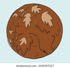 Outline illustration vector image of a  dog.
Hand drawn artwork of a dog logo.
Simple cute original logo.
Hand drawn vector illustration for posters.