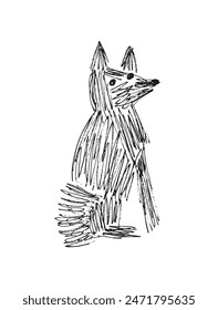 Outline illustration vector image of a dog.
Hand drawn artwork of a dog.
Simple cute original logo.
Hand drawn vector illustration for posters.