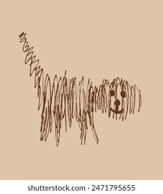 Outline illustration vector image of a dog.
Hand drawn artwork of a dog.
Simple cute original logo.
Hand drawn vector illustration for posters.