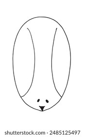Outline illustration vector image of a  dog.
Hand drawn artwork of a dog.
Simple cute original logo.
Hand drawn vector illustration for posters.