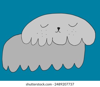 Outline illustration vector image of a dog.
Hand drawn artwork of a dog.
Simple cute original logo.
Hand drawn vector illustration for posters.