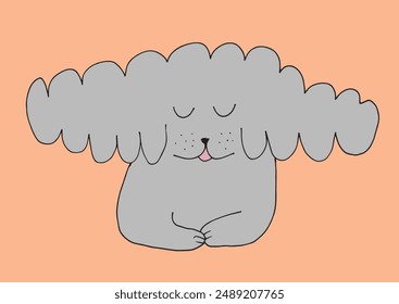 Outline illustration vector image of a dog.
Hand drawn artwork of a dog.
Simple cute original logo.
Hand drawn vector illustration for posters.