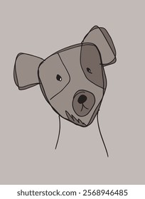 Outline illustration vector image of a dog.
Hand drawn artwork of a dog.
Simple cute original logo.
Hand drawn vector illustration for posters.