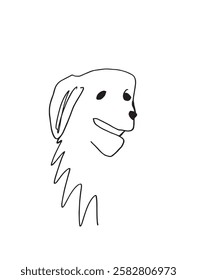 Outline illustration vector image of a dog.
Hand drawn artwork of a dog.
Simple cute original logo.
Hand drawn vector illustration for posters.