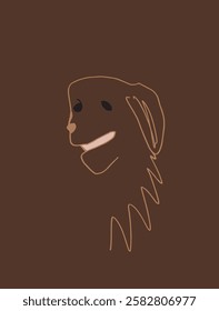 Outline illustration vector image of a dog.
Hand drawn artwork of a dog.
Simple cute original logo.
Hand drawn vector illustration for posters.