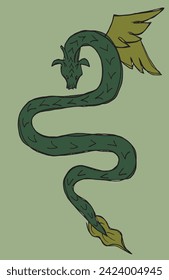 Outline illustration vector image of a dragon.
Hand drawn artwork of a Lunar New Year.
Simple cute original logo.
Hand drawn vector illustration for posters.