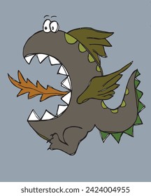 Outline illustration vector image of a dragon.
Hand drawn artwork of a Lunar New Year.
Simple cute original logo.
Hand drawn vector illustration for posters.
