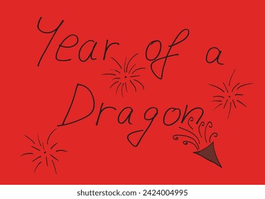 Outline illustration vector image of a dragon.
Hand drawn artwork of a Lunar New Year.
Simple cute original logo.
Hand drawn vector illustration for posters.