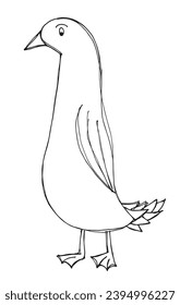 Outline illustration vector image of a duck.
Hand drawn artwork of a duck.
Simple cute original logo.
Hand drawn vector illustration for posters, cards, t-shirts.