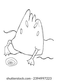 Umfassende Vektorgrafik einer Ente.
Handgezeichnete Kunst einer Ente.
Einfaches, niedliches Originallogo.
Handgezeichnete Vektorgrafik für Poster, Karten, T-Shirts.