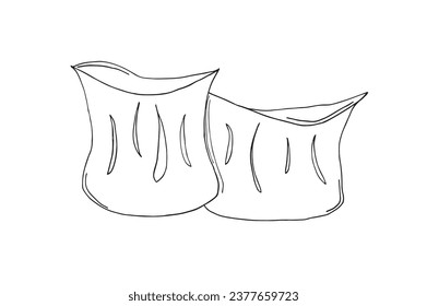 Ilustración de esquema de imagen vectorial de un maniquí.
Obra de arte a mano de un boleto. 
Simple y lindo logo original.
Ilustración vectorial dibujada a mano para afiches, tarjetas, camisetas.