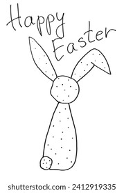 Outline illustration vector image of a Easter card.
Hand drawn artwork of a Easter elements.
Simple cute original logo.
Hand drawn vector illustration for posters