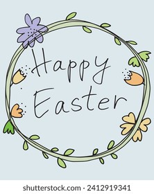 Outline illustration vector image of a Easter card.
Hand drawn artwork of a Easter elements.
Simple cute original logo.
Hand drawn vector illustration for posters