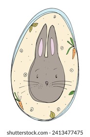 Outline illustration vector image of a Easter card.
Hand drawn artwork of a Easter elements.
Simple cute original logo.
Hand drawn vector illustration for posters