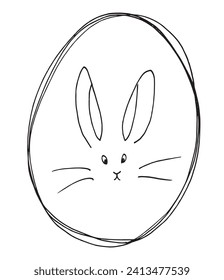 Outline illustration vector image of a Easter card.
Hand drawn artwork of a Easter elements.
Simple cute original logo.
Hand drawn vector illustration for posters