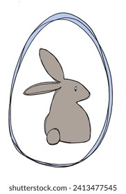 Outline illustration vector image of a Easter card.
Hand drawn artwork of a Easter elements.
Simple cute original logo.
Hand drawn vector illustration for posters