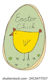 Outline illustration vector image of a Easter card.
Hand drawn artwork of a Easter elements.
Simple cute original logo.
Hand drawn vector illustration for posters