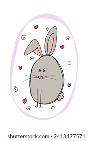 Outline illustration vector image of a Easter card.
Hand drawn artwork of a Easter elements.
Simple cute original logo.
Hand drawn vector illustration for posters