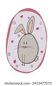 Outline illustration vector image of a Easter card.
Hand drawn artwork of a Easter elements.
Simple cute original logo.
Hand drawn vector illustration for posters
