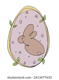 Outline illustration vector image of a Easter card.
Hand drawn artwork of a Easter elements.
Simple cute original logo.
Hand drawn vector illustration for posters