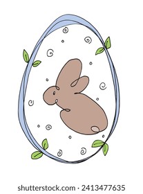 Outline illustration vector image of a Easter card.
Hand drawn artwork of a Easter elements.
Simple cute original logo.
Hand drawn vector illustration for posters